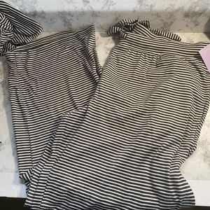 Joyspun NWT Women Sz XL Walmart Black and White Pajama Lounge Pants with Pockets